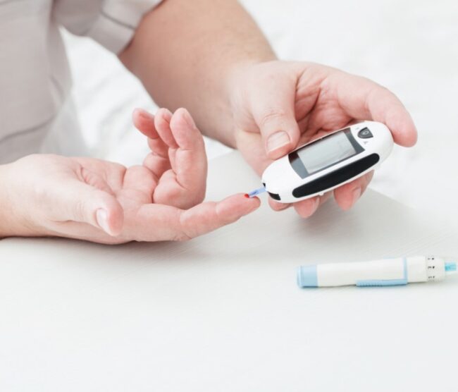 Cirugía bariátrica para diabetes tipo dos - glucómetro